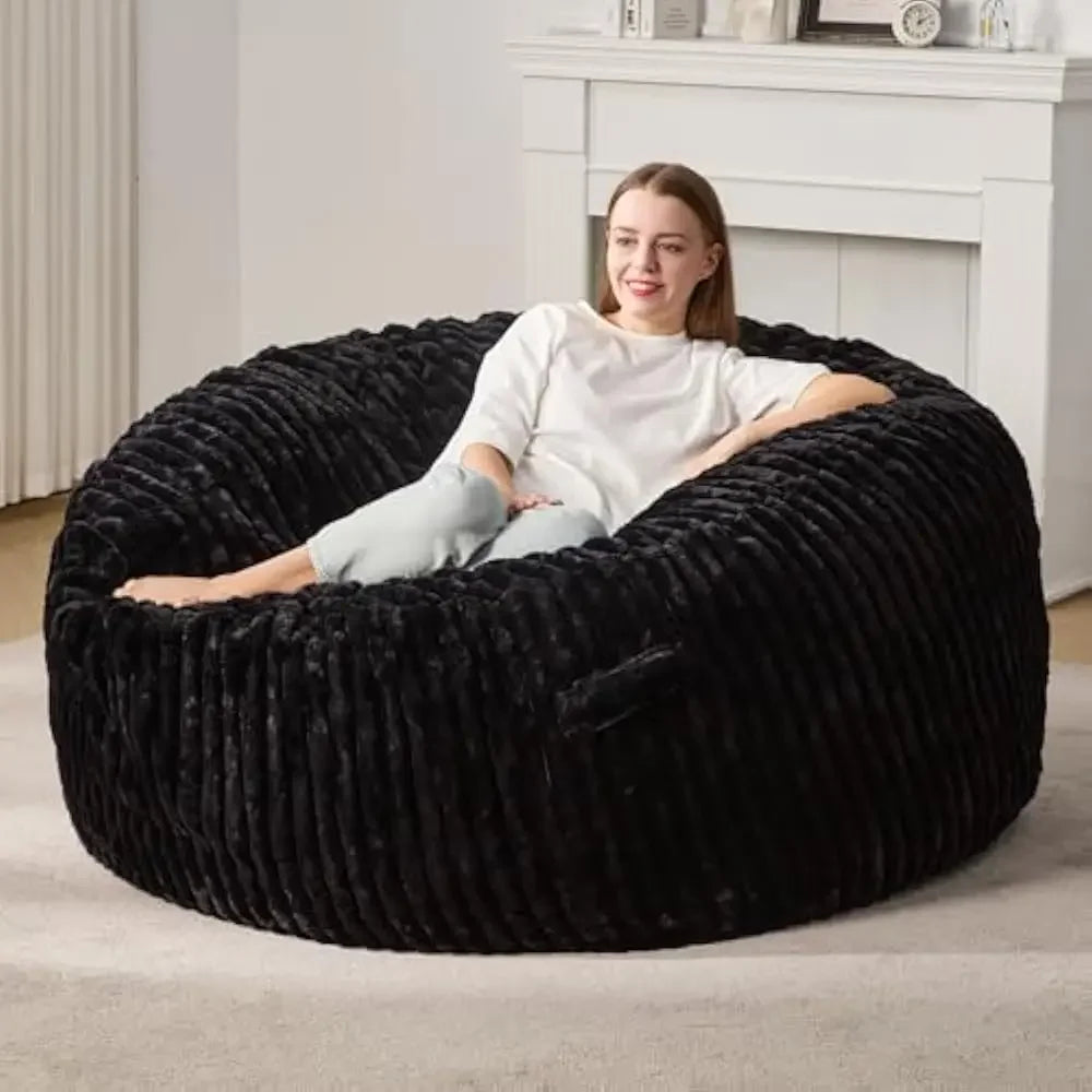 LARGE 5 FOOT LUXURIOUS BEAN BAG CHAIR