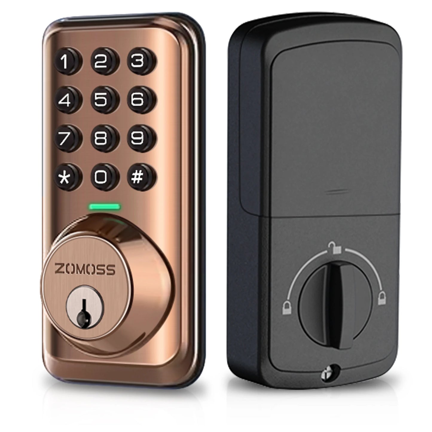 Keypad Door Lock-Keyless Entry Door Lock-Smart Deadbolt Lock-Anti-Peeking Password-Auto Lock Easy To Install