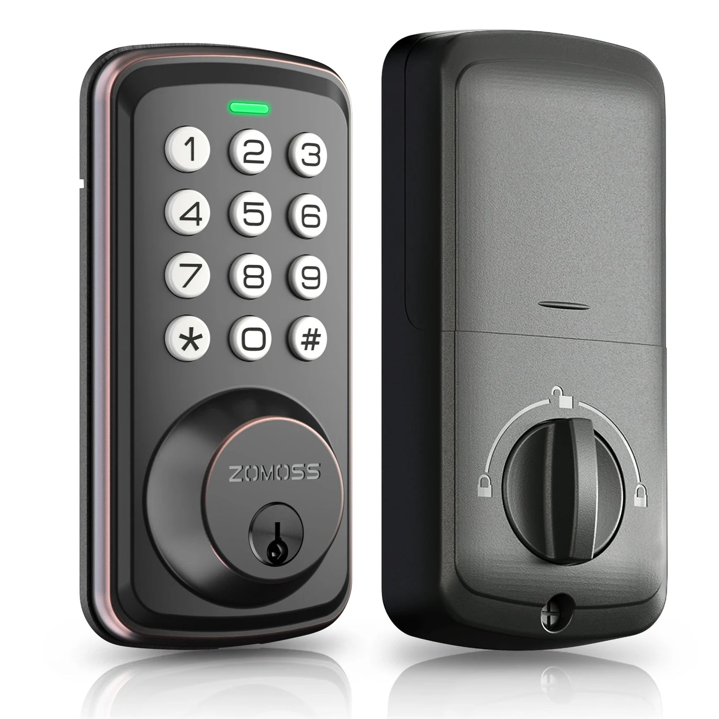 Keypad Door Lock-Keyless Entry Door Lock-Smart Deadbolt Lock-Anti-Peeking Password-Auto Lock Easy To Install