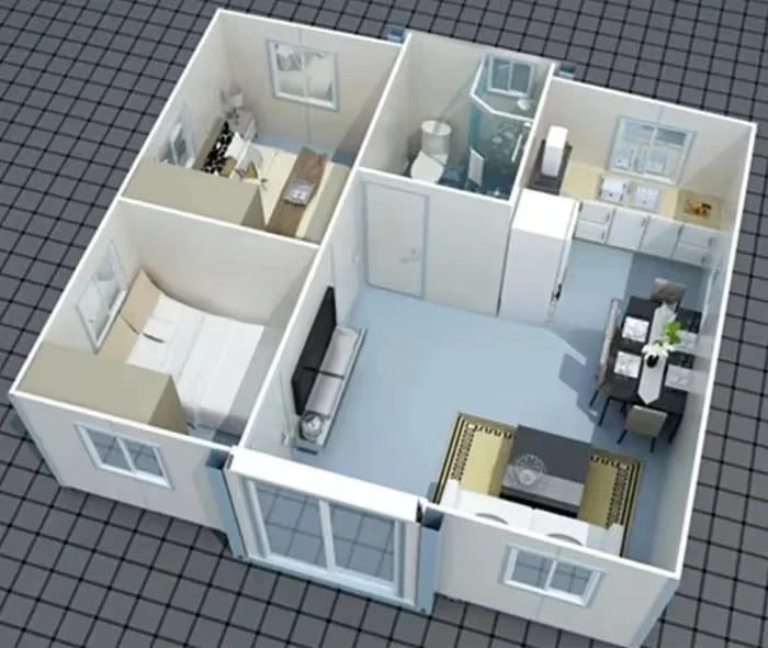 YG Expandable Container House China 20 40ft Luxury Model House Prefabricated Modular Apartment House Mobile Home