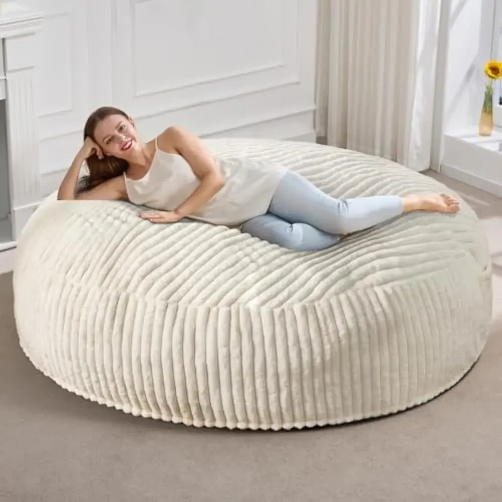 LARGE 5 FOOT LUXURIOUS BEAN BAG CHAIR