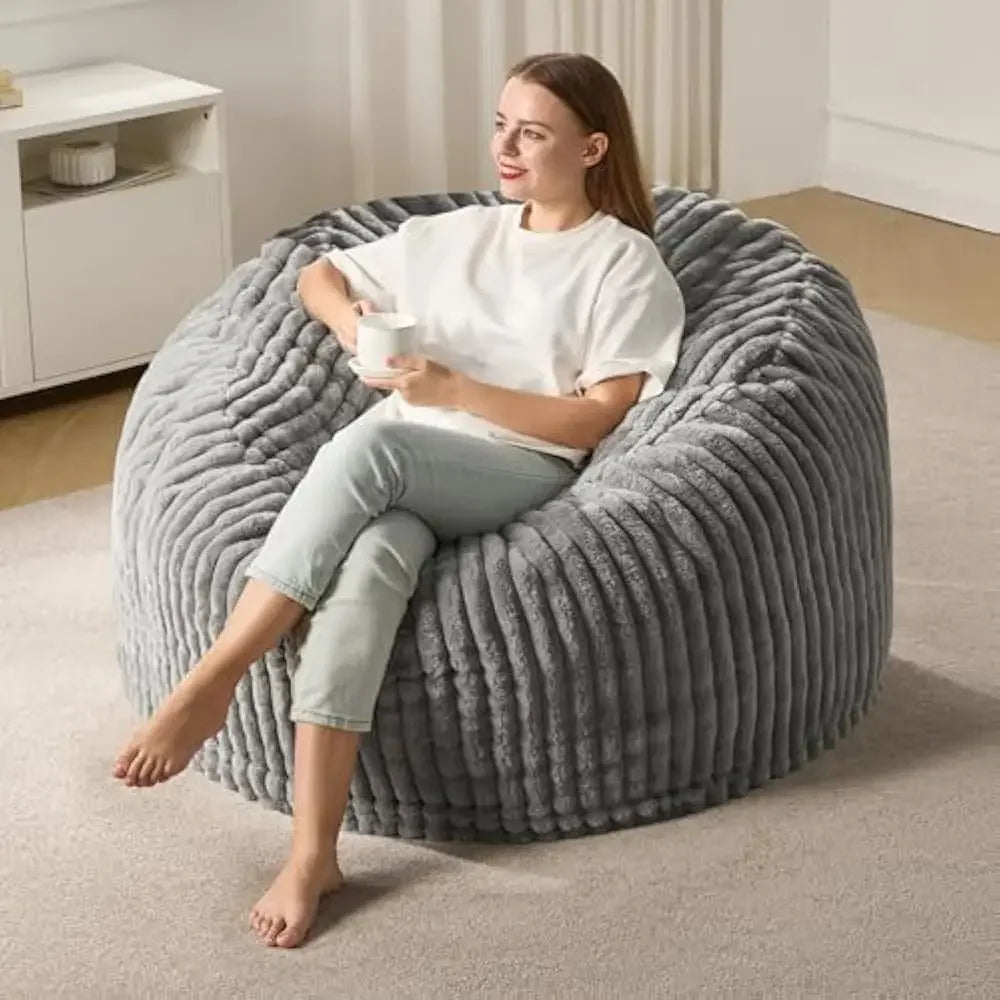 LARGE 5 FOOT LUXURIOUS BEAN BAG CHAIR