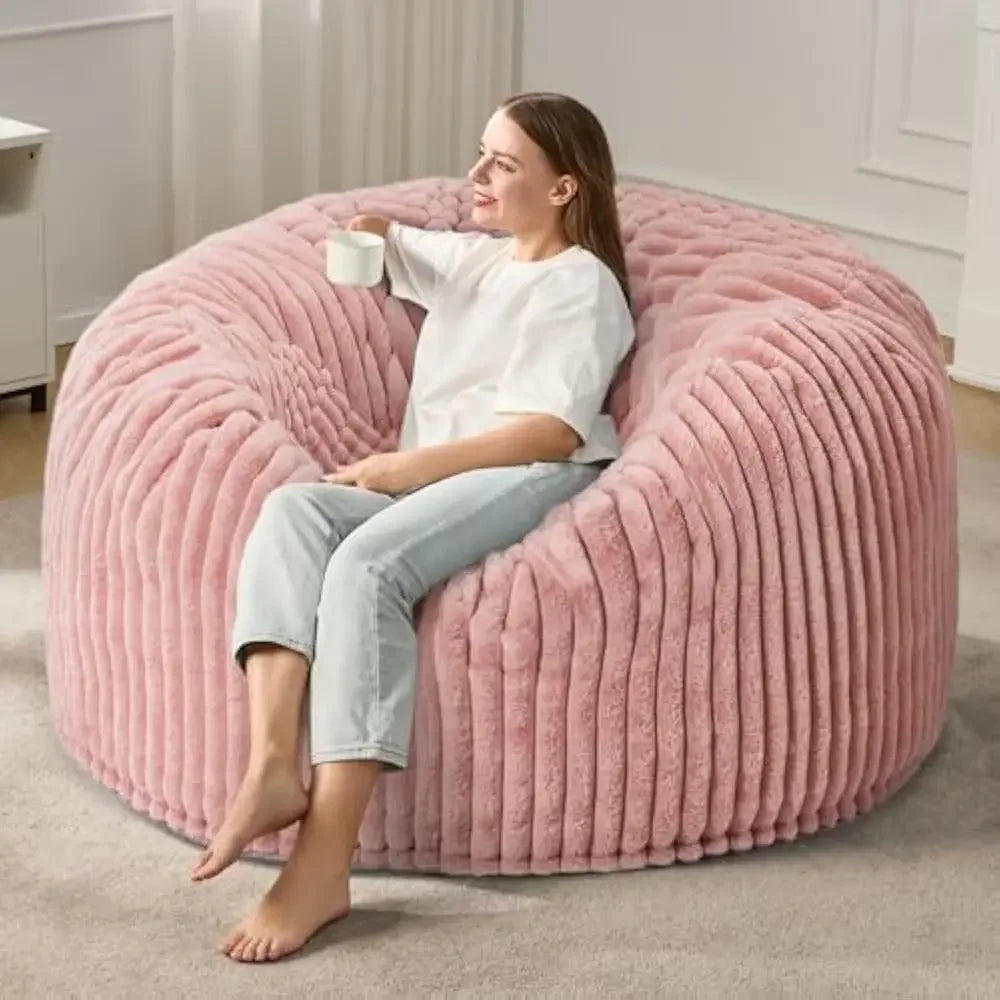 LARGE 5 FOOT LUXURIOUS BEAN BAG CHAIR