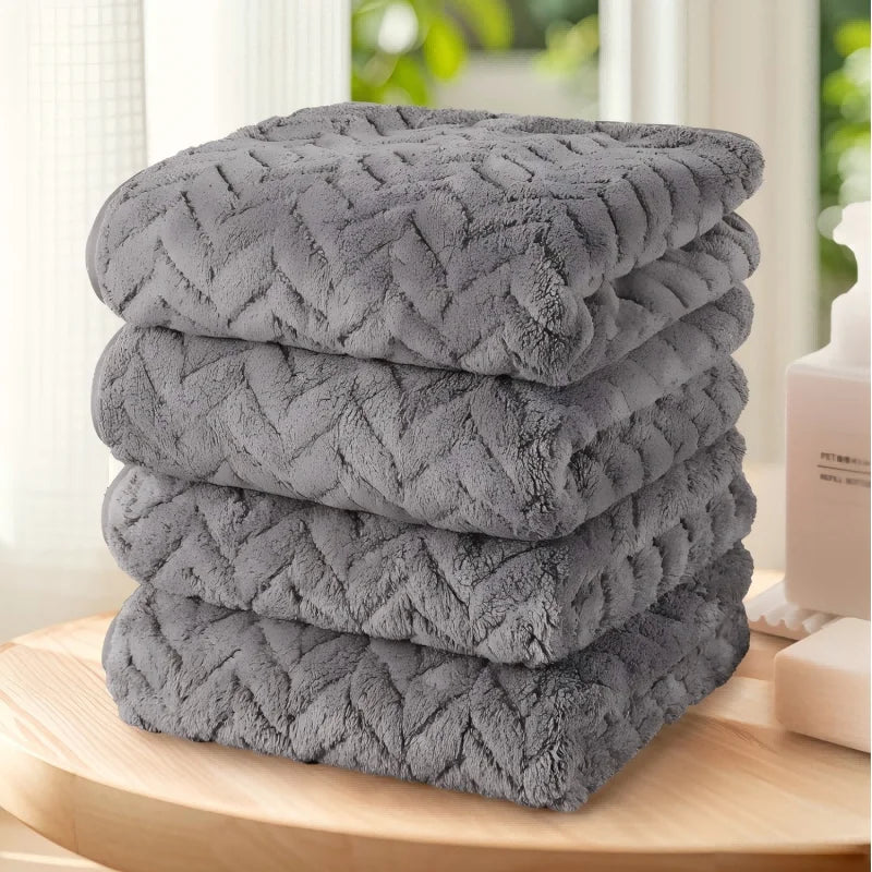 Towel Set of 4, Ultra Soft, Highly Absorbent,