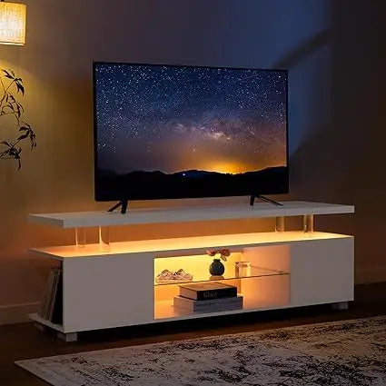 TV STAND, MODERN ENTERTAINMENT CENTER FOR 65 INCH TV