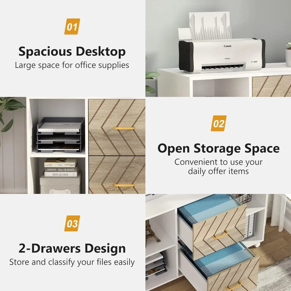2-DRAWER MOBILE FILE CABINET