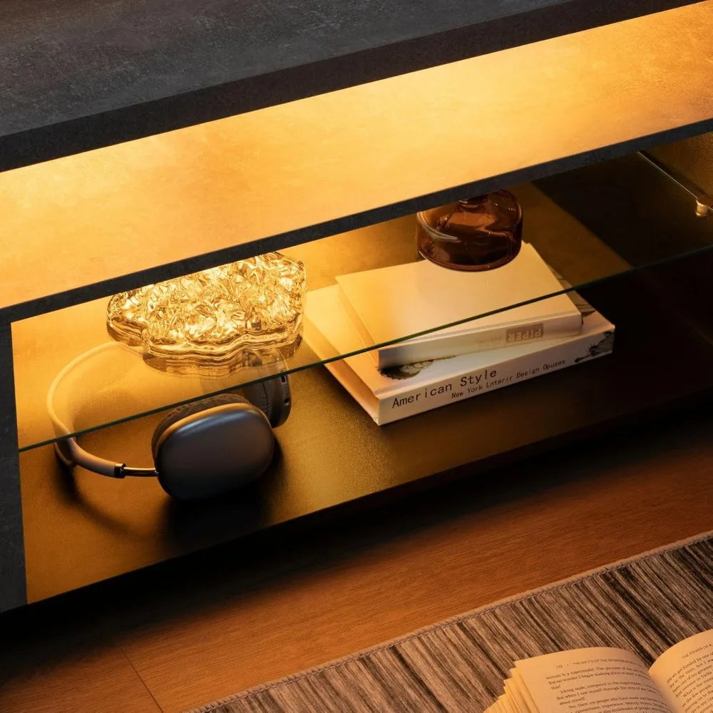 TV STAND, MODERN ENTERTAINMENT CENTER FOR 65 INCH TV
