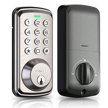 Keypad Door Lock-Keyless Entry Door Lock-Smart Deadbolt Lock-Anti-Peeking Password-Auto Lock Easy To Install