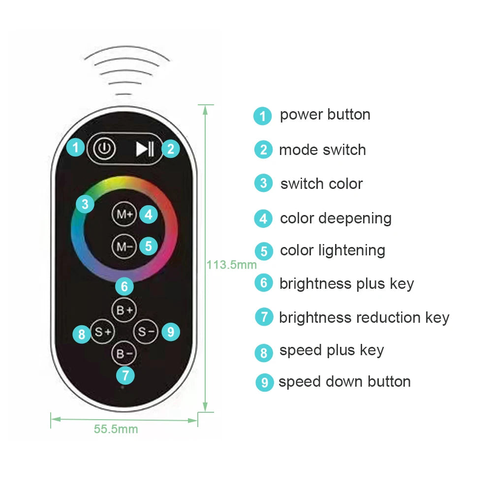SINGLE REMOTE CONTROL SHOWER HEAD