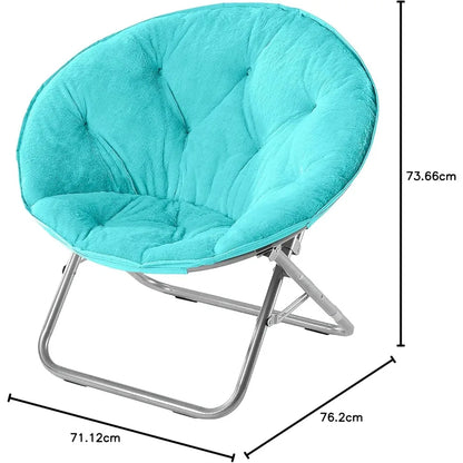 SUPER SOFT FAUX FUR SAUCER CHAIR