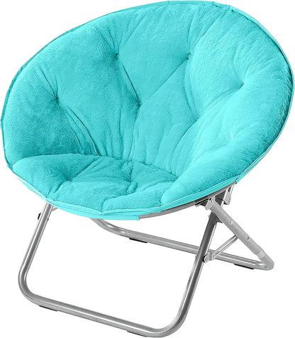 SUPER SOFT FAUX FUR SAUCER CHAIR