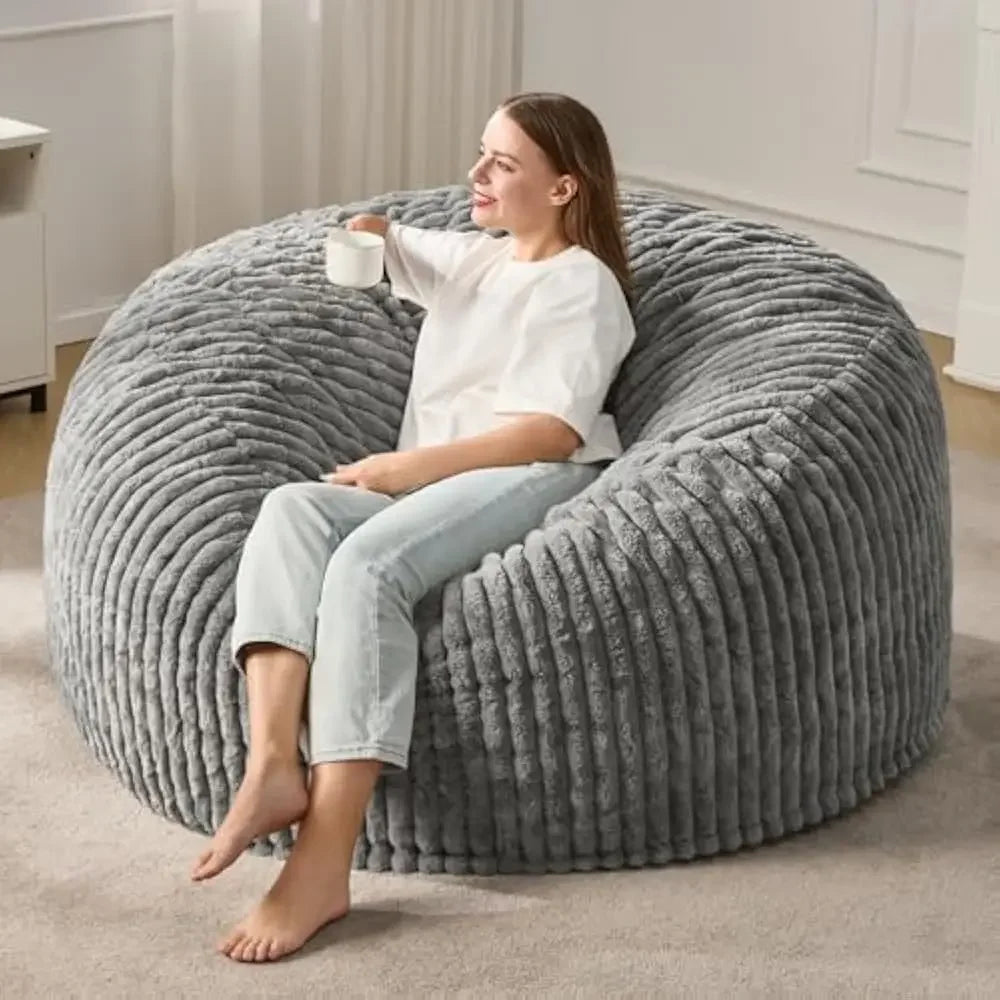 LARGE 5 FOOT LUXURIOUS  BEAN BAG CHAIR