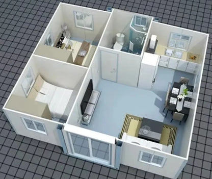 YG Expandable Container House China 20 40ft Luxury Model House Prefabricated Modular Apartment House Mobile Home