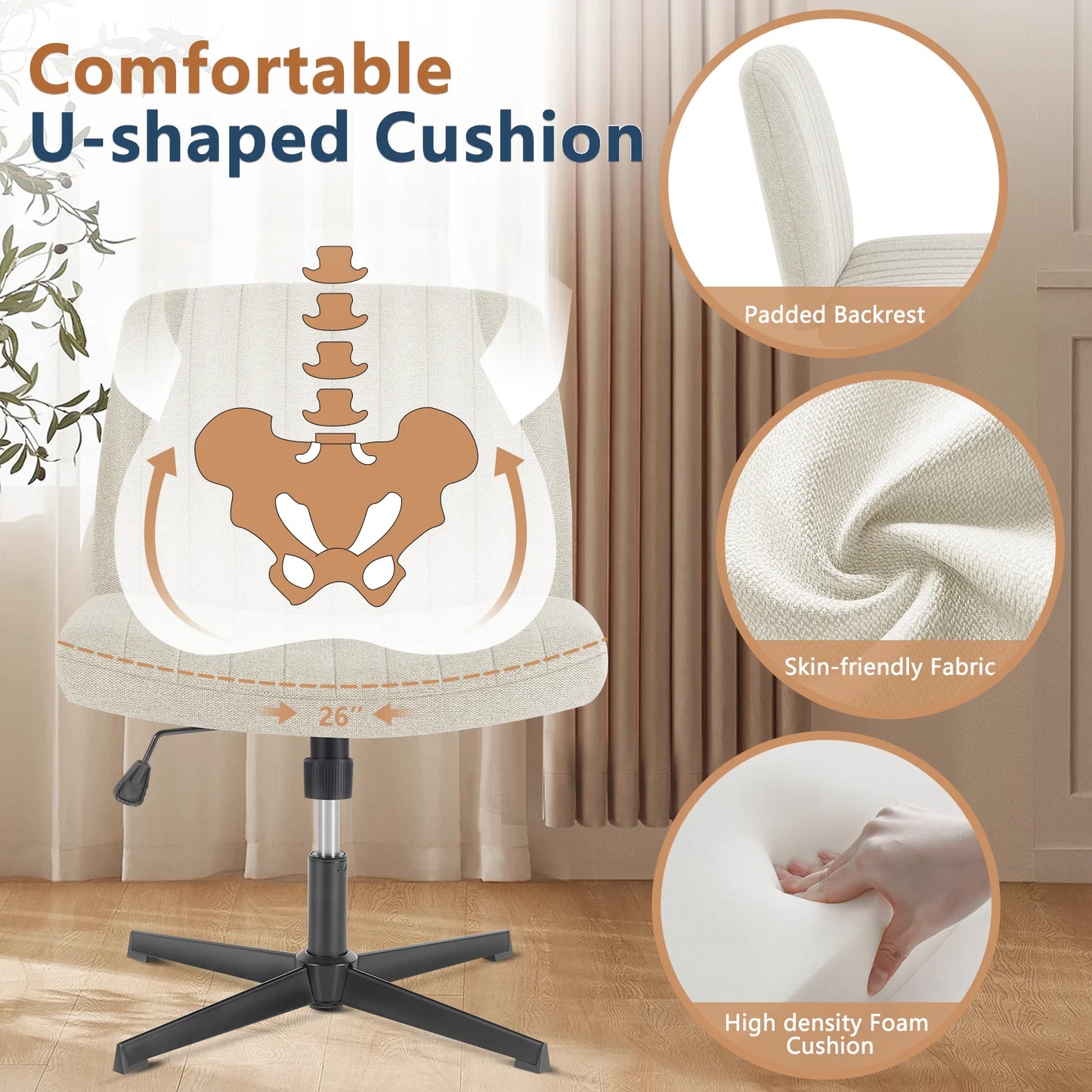 CROSS LEGGED OFFICE OR ROCKING GAMING CHAIR