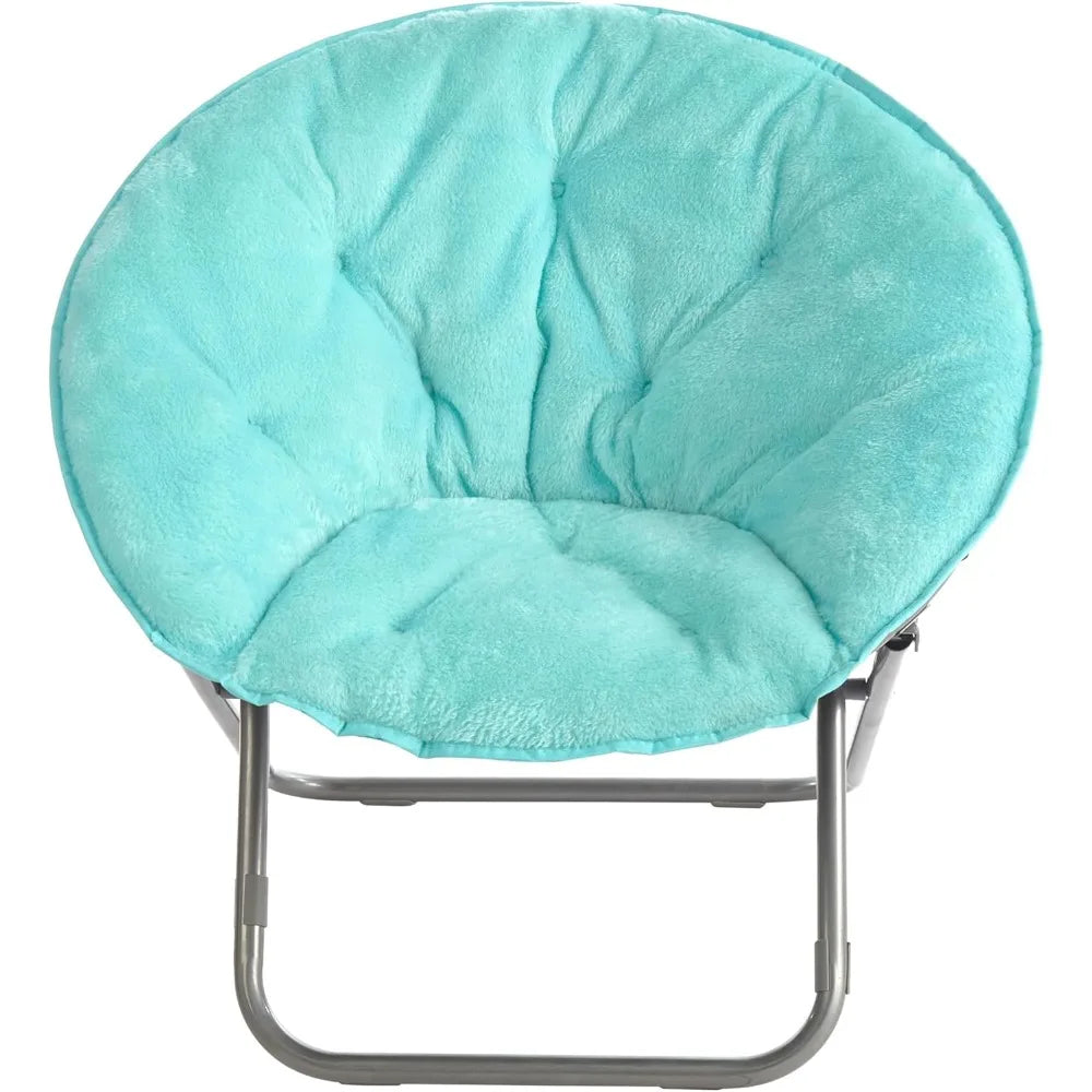 SUPER SOFT FAUX FUR SAUCER CHAIR