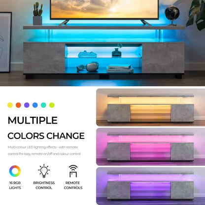 TV STAND, MODERN ENTERTAINMENT CENTER FOR 65 INCH TV