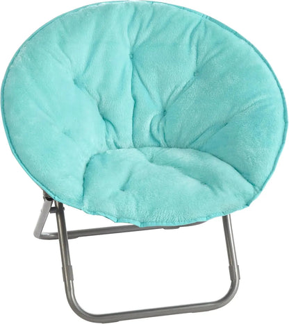 SUPER SOFT FAUX FUR SAUCER CHAIR