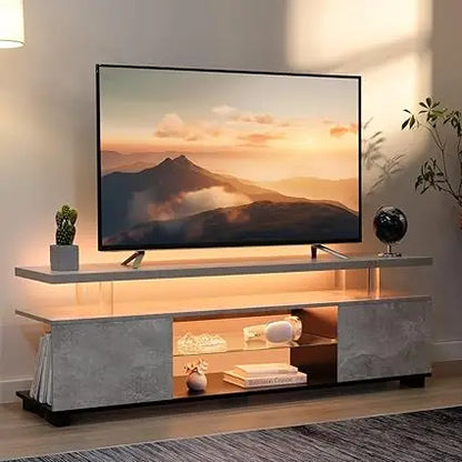 TV STAND, MODERN ENTERTAINMENT CENTER FOR 65 INCH TV