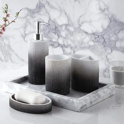 Bathroom Accessories Collection Unique Decorative Beautiful Designs Bath Décor, 4 Piece Set,