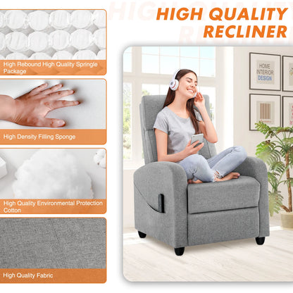 RECLINER MASSAGE  CHAIR WITH SOFA FABRIC