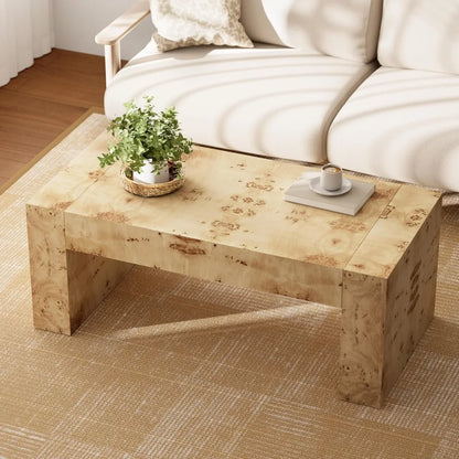 RUSTIC WOOD COFFEE TABLE, FARMHOUSE STYLE CENTER TABLE.