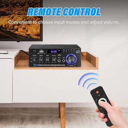 AK45 Stereo Audio Amplifier, 40W  Wireless Bluetooth